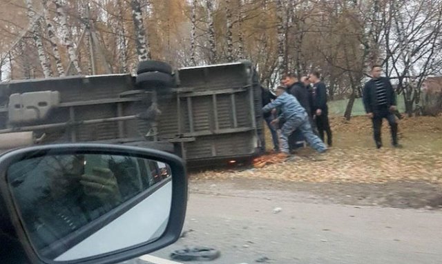 авария в Дмитровском районе с автобусом