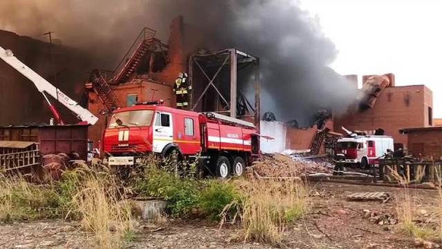 пожар во Владикавказе на цинковом заводе