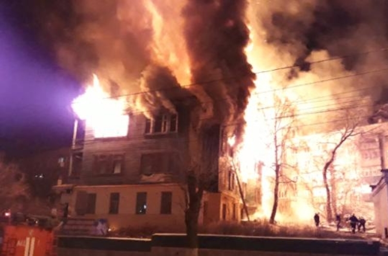 пожар на Куйбышева в Пензе