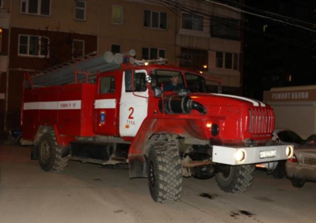 пожар в Туле на Гарнизонном проезде