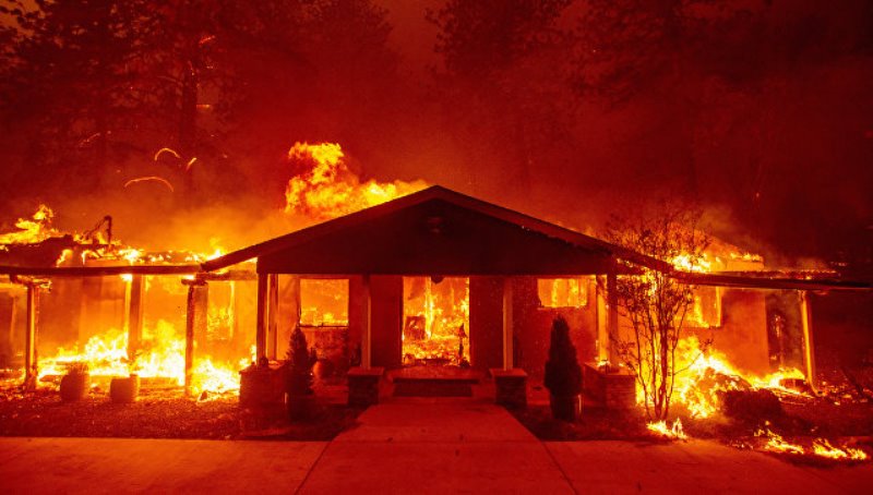 пожары в Калифорнии