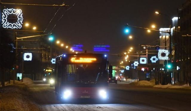 автобусы в новогоднюю ночь в Томске