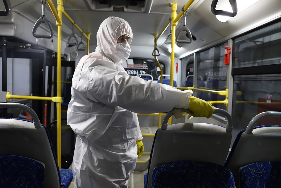 Обработка автобусов от коронавируса